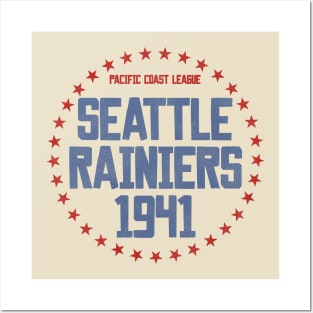 Defunct Seattle Rainiers Baseball 1941 Posters and Art